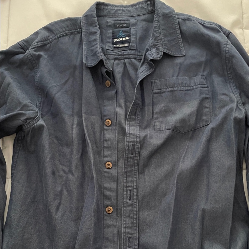 Prana Charcoal Slim Fit Shirt